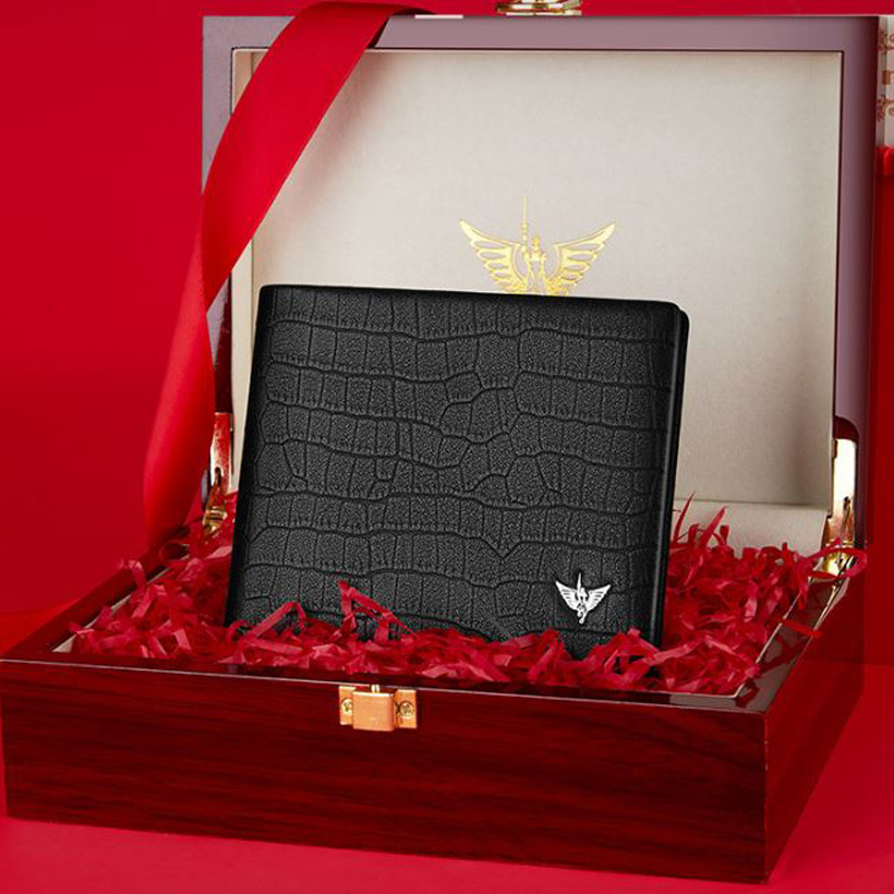 Ví da nam cao cấp Full hộp hàng hiệu WilliamPOLO chất liệu da Bò nguyên tấm - POLO 211553-001