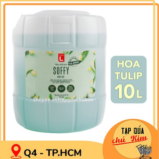 Nước giặt soffy can 10l hương hoa tulip choice l siêu to - tapquachukim