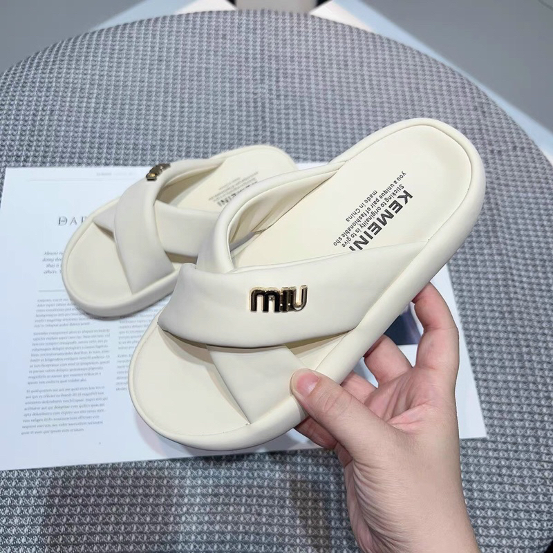 Dép da nư kl qc cao cấp quai chéo