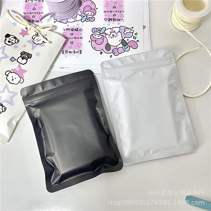 Túi zip trơn basic đựng tranh ảnh, card zip chắc chắn