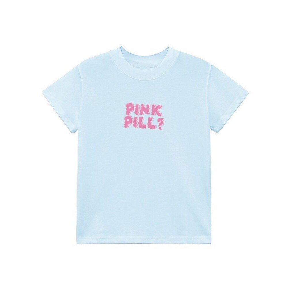 Áo thun Baby Tee hình chữ PINKPILL? - Thiết kế mới nhất cho mùa hè 2023, letastore