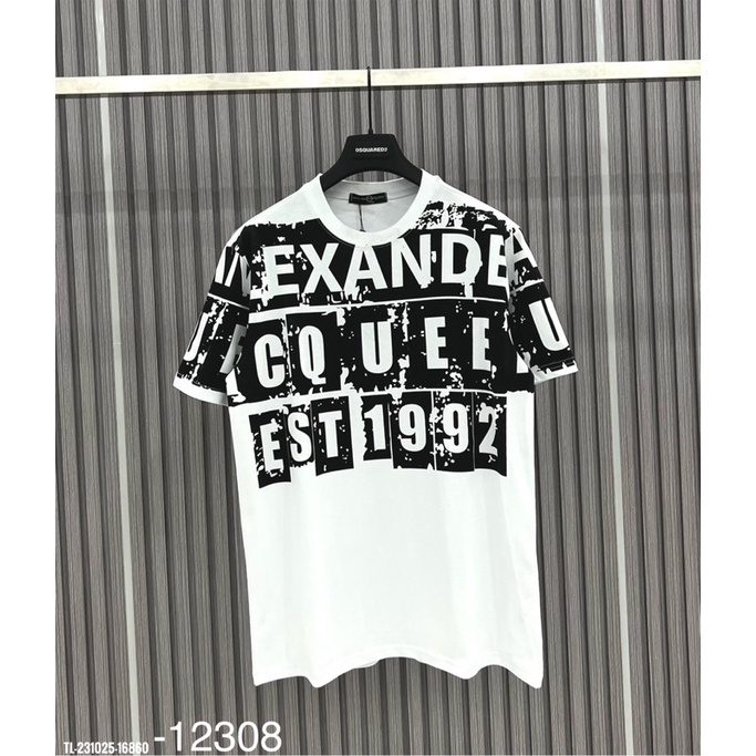 Áo Phông Nam Nữ Alexander Queen 1992 chất liệu cotton phối hình in full vai cực chất