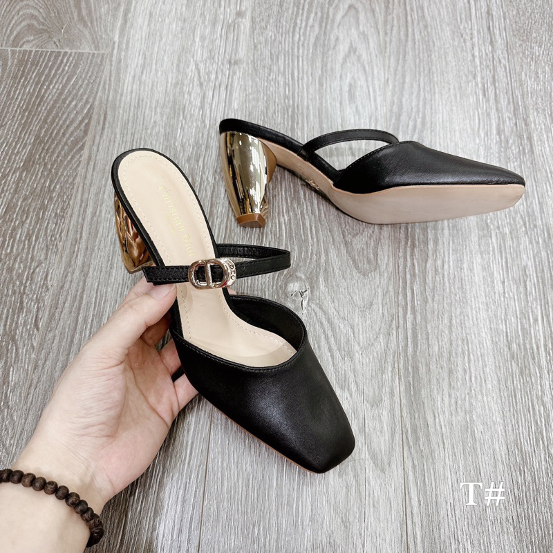 Guốc Dior Trắng Đen Full Size 35-39  -  By Anh Dinh Phuong