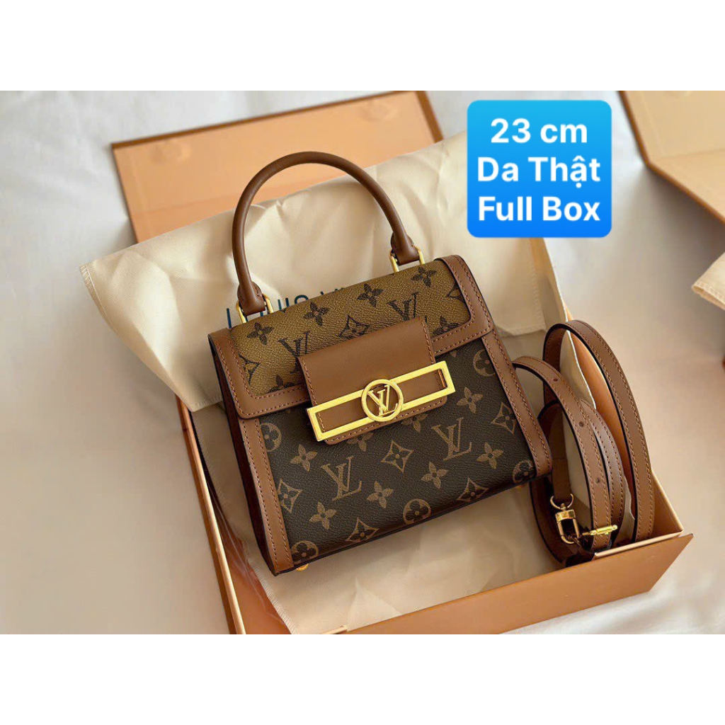 Túi Xách Dauphine Handle Bag Size 23 Da Thật Full Box (NHẮN TRƯỚC SHOP KIỂM KHO)