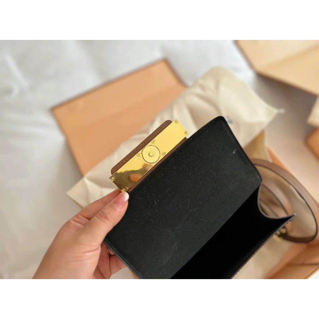 Túi Xách Dauphine Handle Bag Size 23 Da Thật Full Box