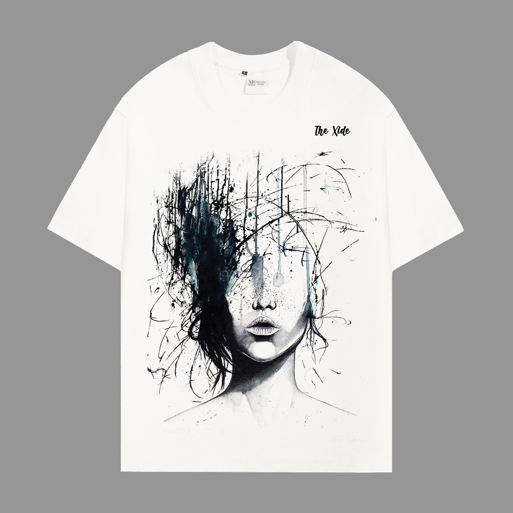 Áo thun The Xide áo phông unisex hình in form rộng chất cotton 2 chiều định lượng 250gr co giãn