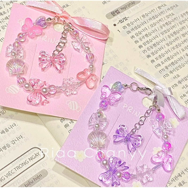 Vòng tay nơ vỏ sò.｡.:*☆~ |Made by Riaa chanyy