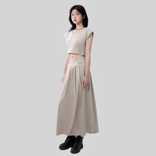 Chân váy dáng dài xếp li Dolly SKIRT