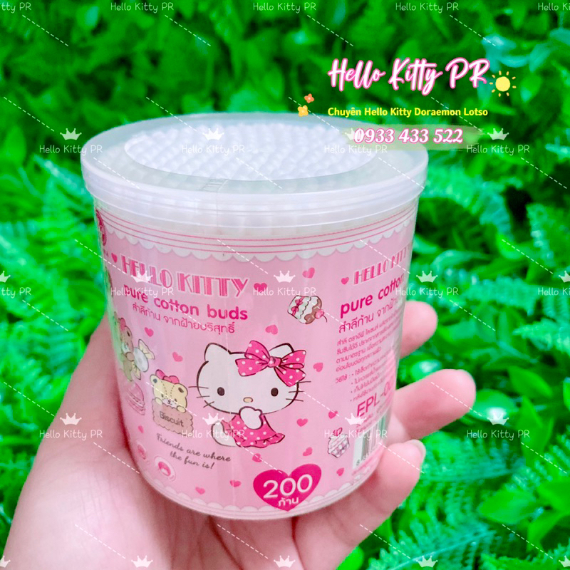 Hộp bông tăm Hello Kitty