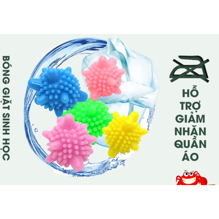 Quả bóng giặt gai tẩy sạch đồ quần áo làm phẳng chống nhăn - Cầu gai giặt đồ trong máy giặt.