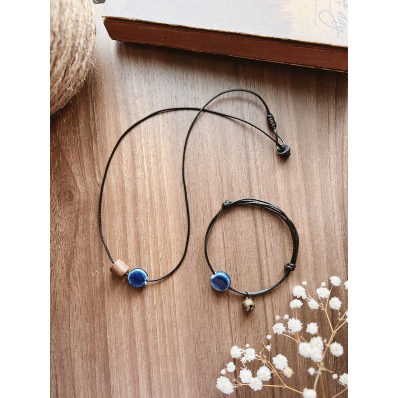 Vòng tay Ten - vòng hạt sứ mix chuông tuỳ chỉnh kích thước