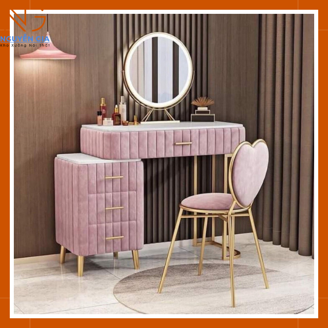 Ghế bàn trang điểm phong cách Bắc Âu lưng tựa trái tim, ghế trang trí phòng ngủ, decor phòng chụp ảnh cute