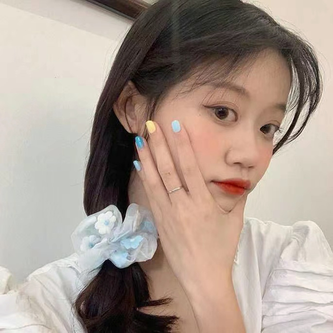 🍒🍒CHERRYKOKO Dây Buộc Tóc Hoa Xinh Xắn Nhiều Màu Sắc Cho Bé Gái