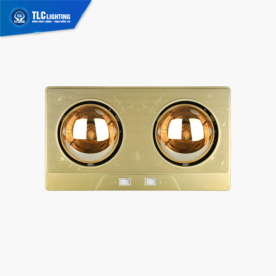 Đèn sưởi nhà tắm 3 bóng TLCLighting - Đèn sưởi, trang trí nhà tắm công suất 275W x 3 bóng Vàng