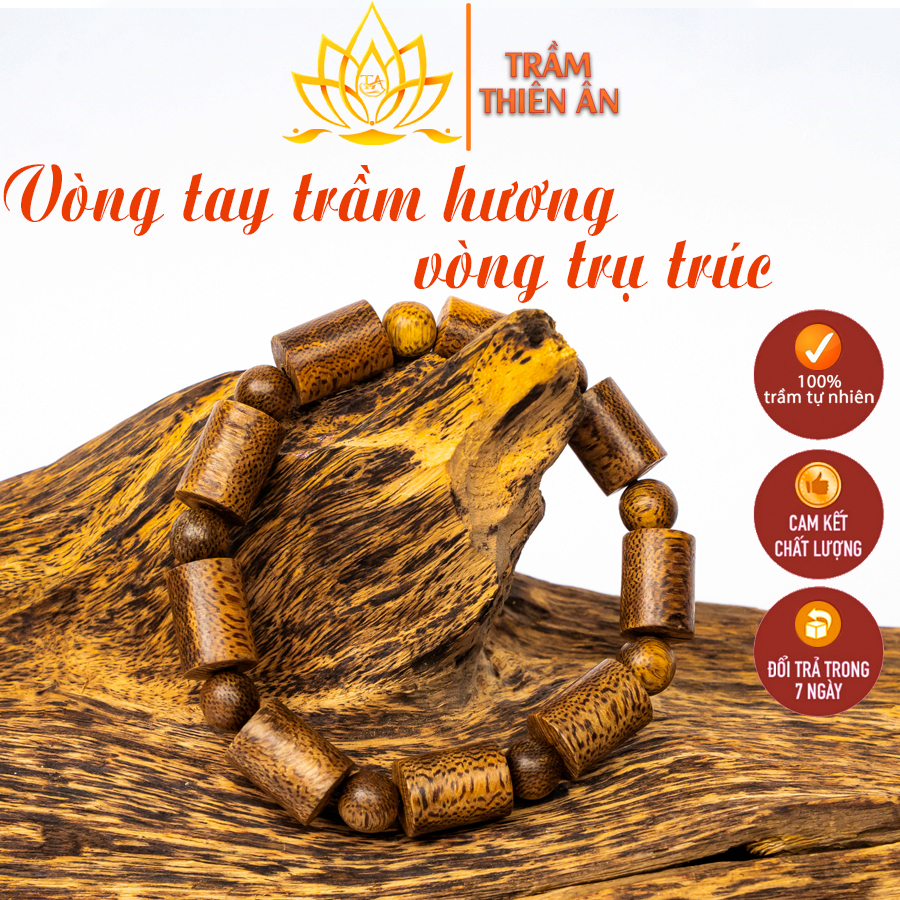 Vòng Tay Trầm Hương Thiên Ân, Vòng Tay Trụ Trúc Thể Hiện Sự Rắn Rỏi, Kiên Cường Trước Bão Giông - Mùi Hương Tự Nhiên