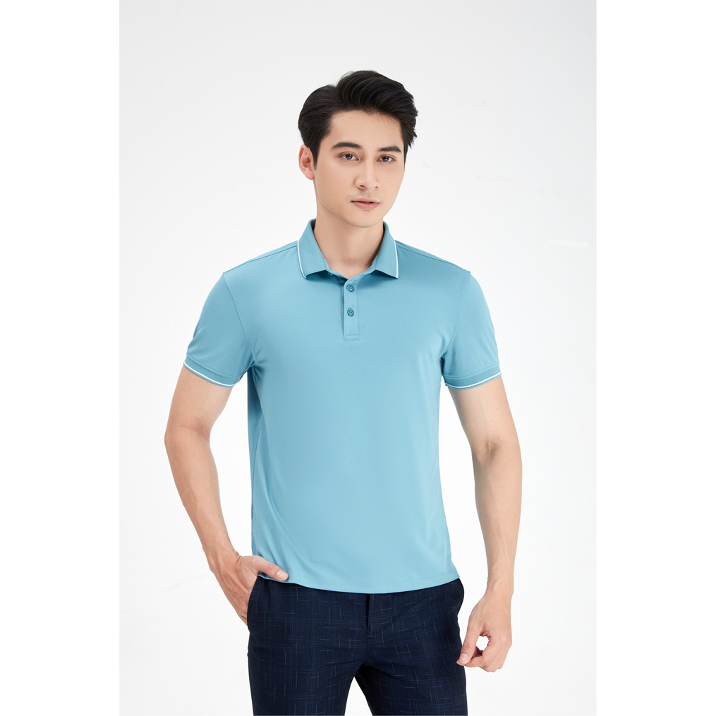 Áo polo nam W&W chất liệu CVC mềm mịn thoáng mát form dáng slim fit tôn dáng WPO101S