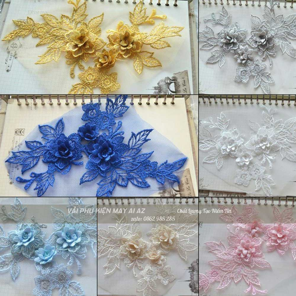 Ren Đắp Áo Dài Hoa 3D