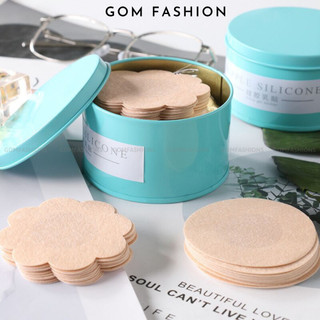 Hộp sắt dán ti giấy lụa GOMTAT cao cấp, 60 miếng che nhũ hoa nhỏ gọn tiện lợi - DANTIGIAY-03