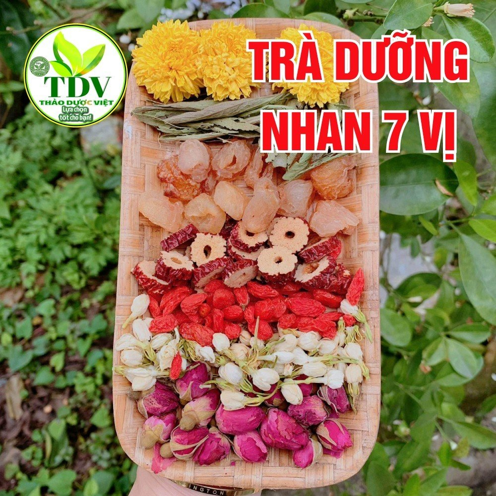 Trà dưỡng nhan đông trùng hạ thảo 5-7-14 vị - Hàng công ty Thảo Dược Việt