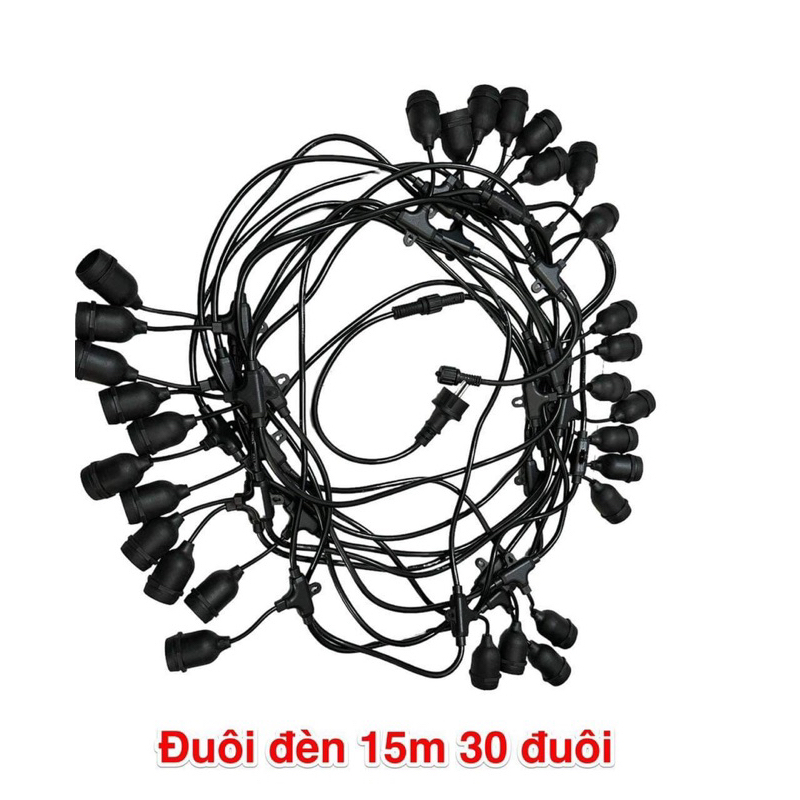 ✨ Dây đui đèn trang trí thả ngoài trời đúc chống nước quán cà phê , trà chanh, Đèn sân vườn , hành lang , treo cây