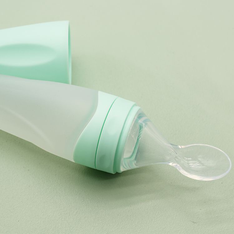 Bình thìa ăn dặm - Bình thìa silicon cho bé