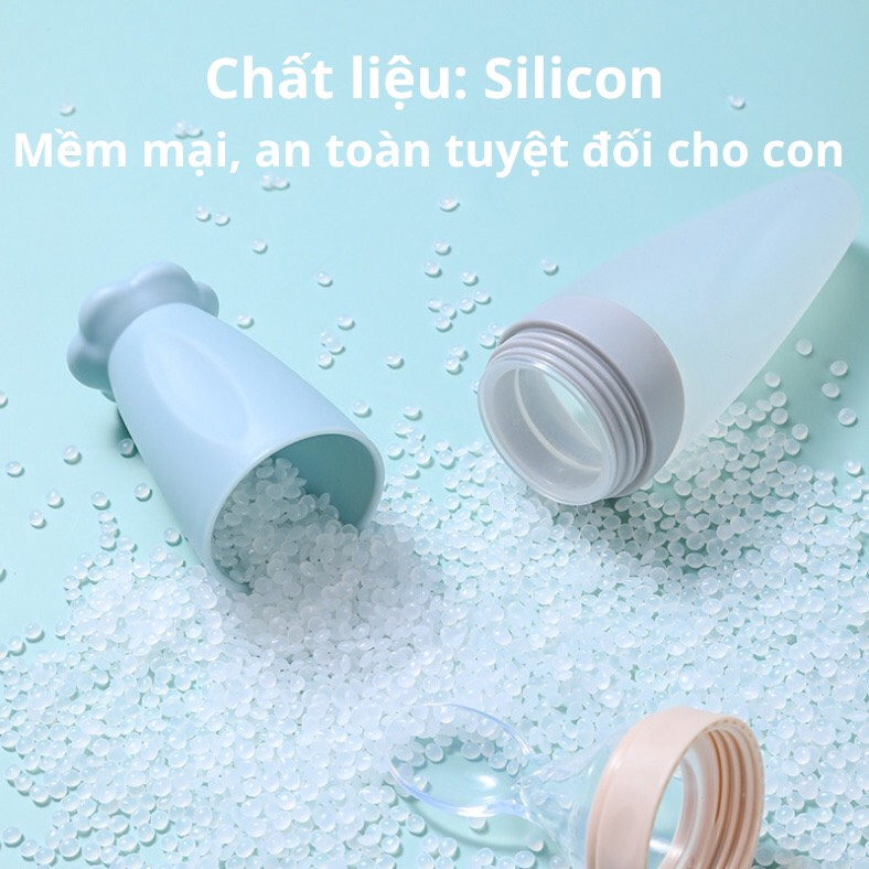 Bình thìa ăn dặm - Bình thìa silicon cho bé