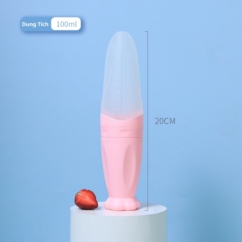 Bình thìa ăn dặm - Bình thìa silicon cho bé