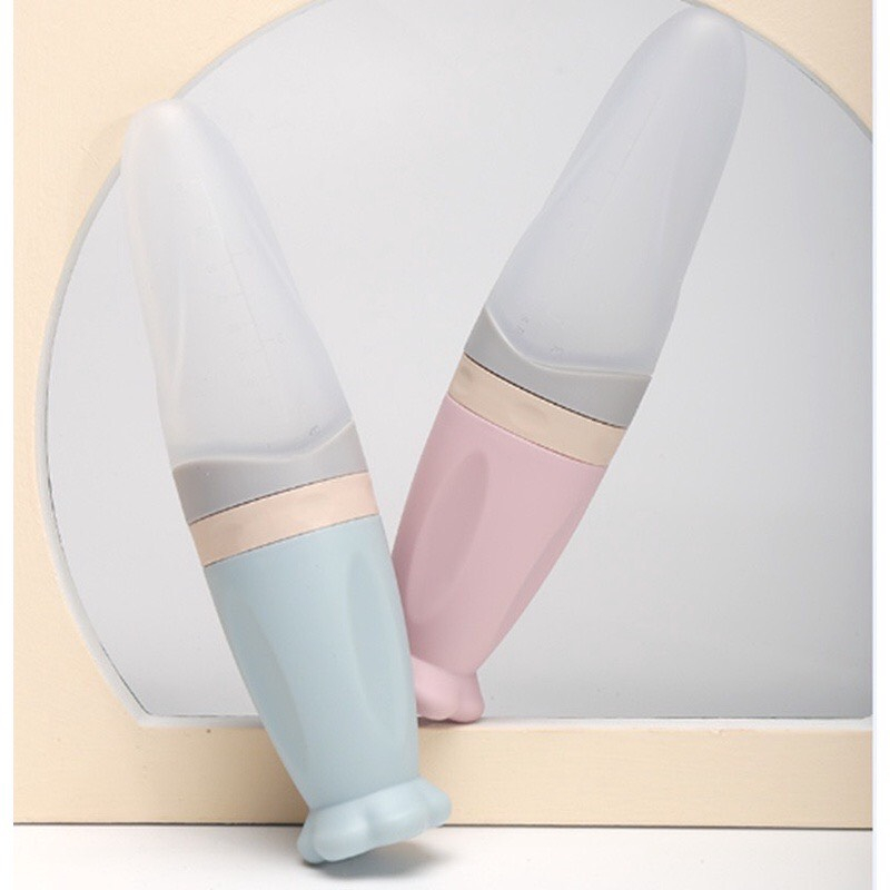 Bình thìa ăn dặm - Bình thìa silicon cho bé