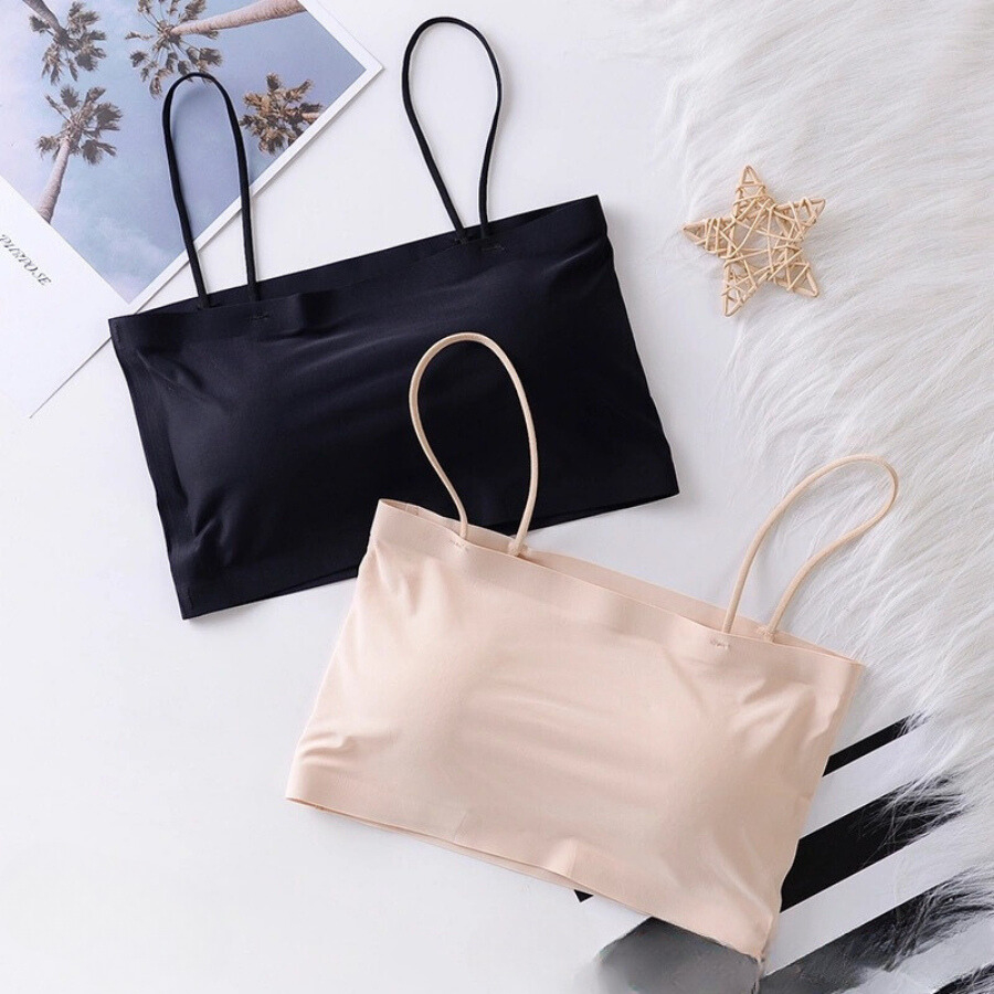 Áo Bra Nữ Đúc Su Trơn Quây 2 Dây Dáng Học Sinh IG A8881