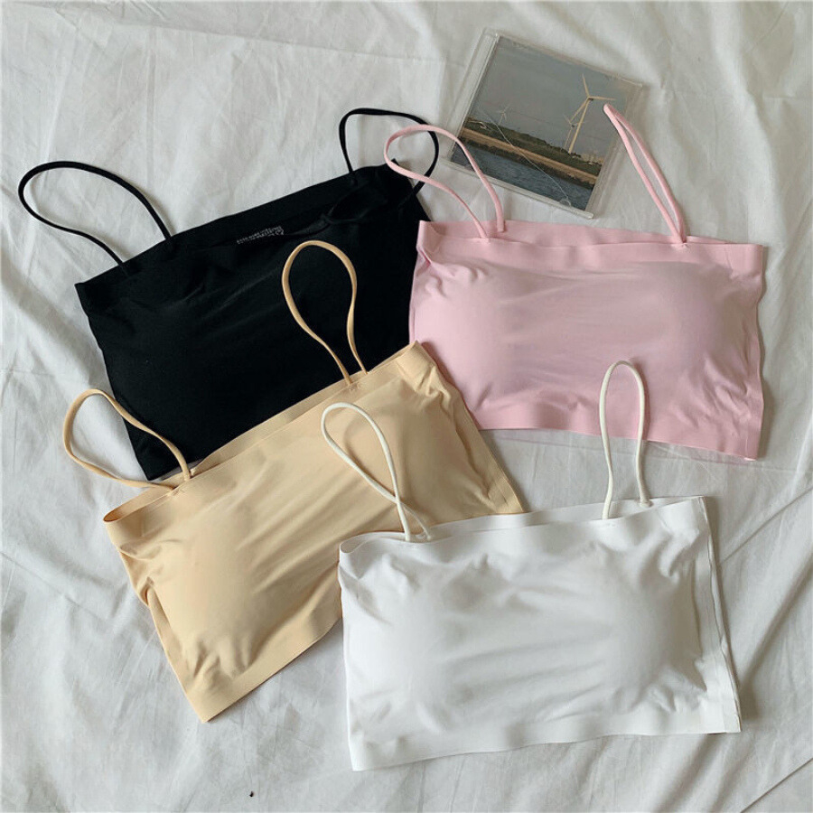 Áo Bra Nữ Đúc Su Trơn Quây 2 Dây Dáng Học Sinh IG A8881