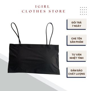 Áo bra nữ đúc su trơn quây 2 dây dáng học sinh ig a8881