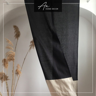 Rèm Noren Linen 2 tà phối màu