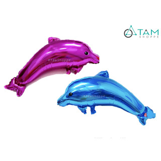 Bong bóng kiếng cá heo xanh hồng 70cm BBK-CH-01