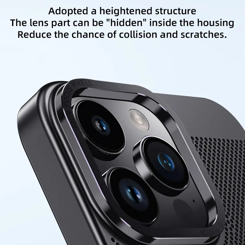 Ốp lưng tản nhiệt từ tính cho iPhone 12 / 13 / 14 Pro / 14 Pro Max hỗ trợ sạc không dây Likgus Cooling Case - chống sốc