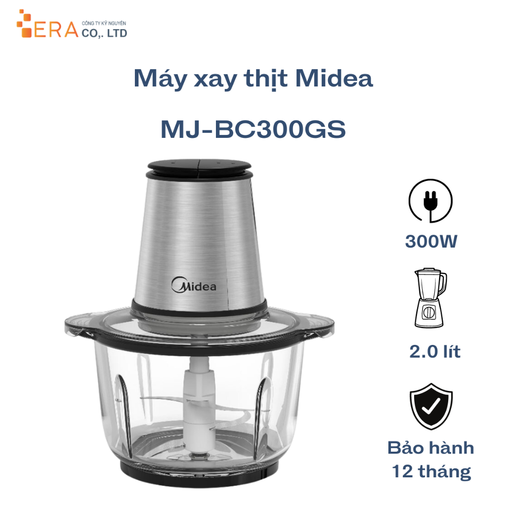 Máy xay thịt Midea MJ-BC300GS - 2 lít