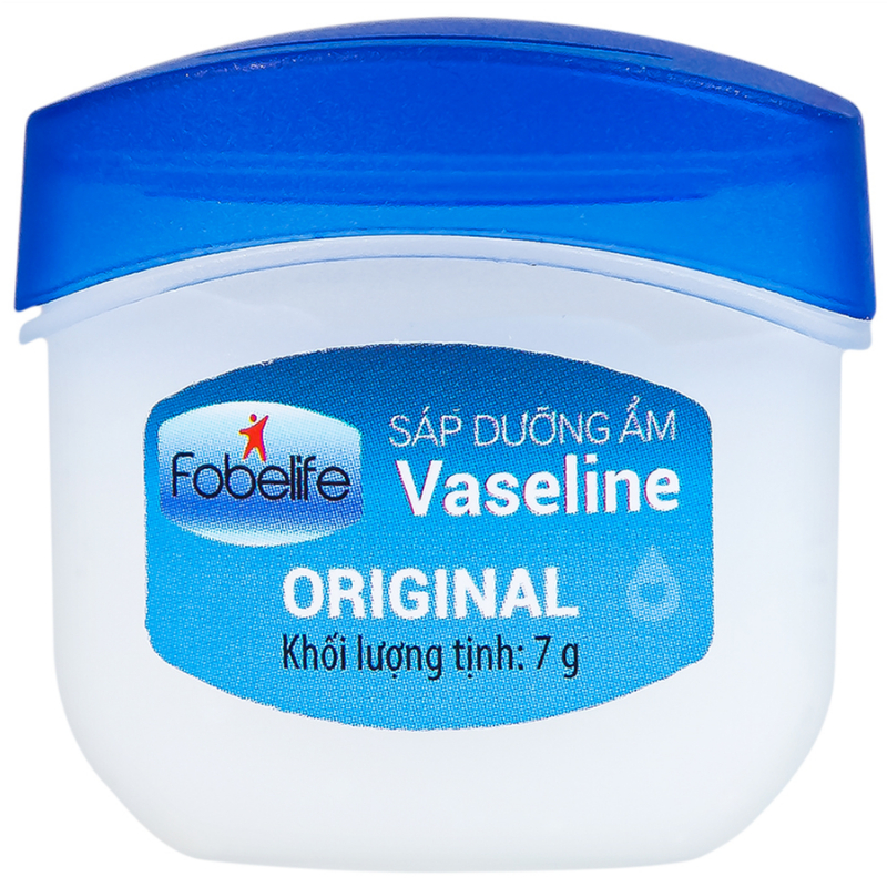 Sáp dưỡng ẩm Vaseline Original Fobelife làm da mềm mịn, môi căng mọng (Hũ 7g)