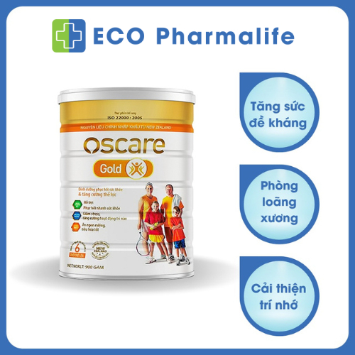 Sữa bột cho người cao tuổi Oscare Gold, ngăn ngừa loãng xương, nâng cao sức khỏe người già