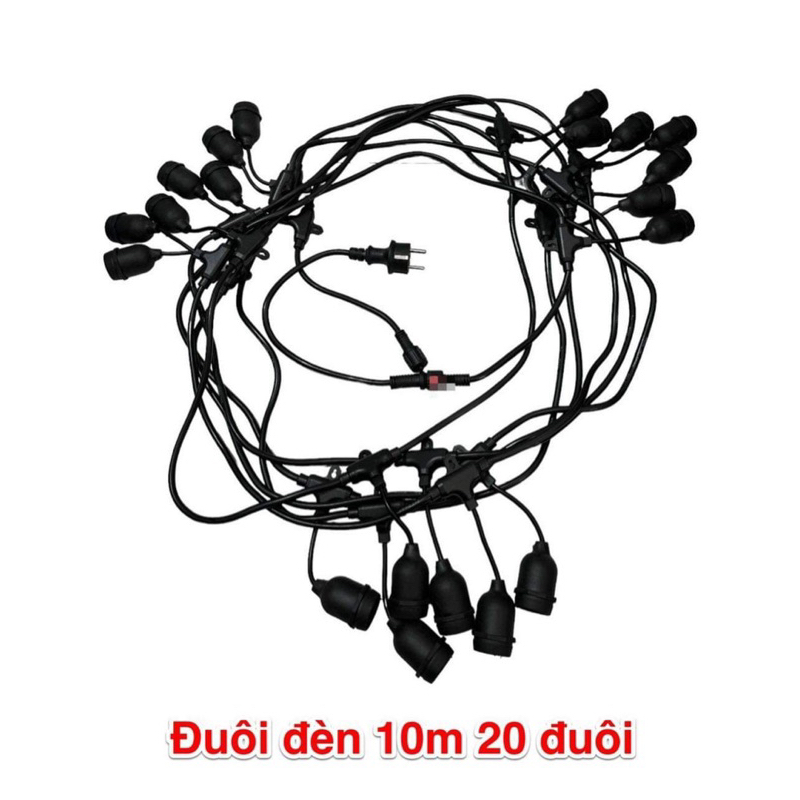 ✨ Dây đui đèn trang trí thả ngoài trời đúc chống nước quán cà phê , trà chanh, Đèn sân vườn , hành lang , treo cây