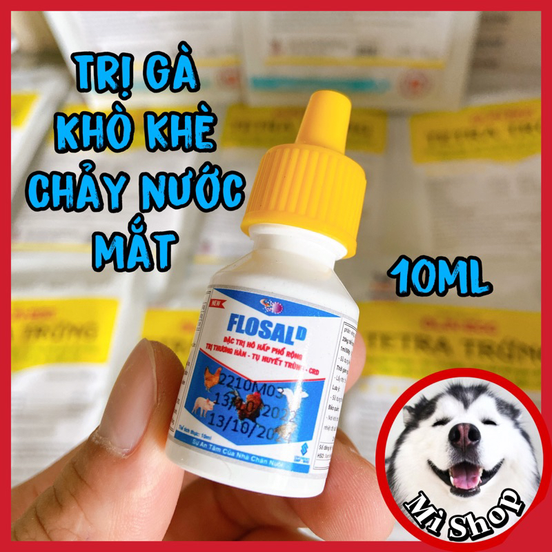Flosal d lọ 10ml cho gà, khò khè, sổ mũi
