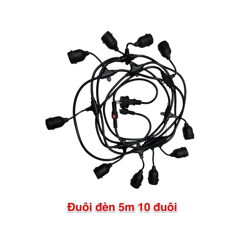 ✨ Dây đui đèn trang trí thả ngoài trời đúc chống nước quán cà phê , trà chanh, Đèn sân vườn , hành lang , treo cây