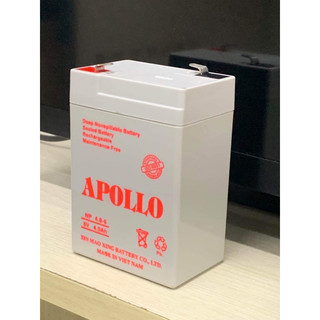 ✨ Bình ắc quy khô APOLLO 6V-4AH ( MẪU MỚI MÀU TRẮNG )