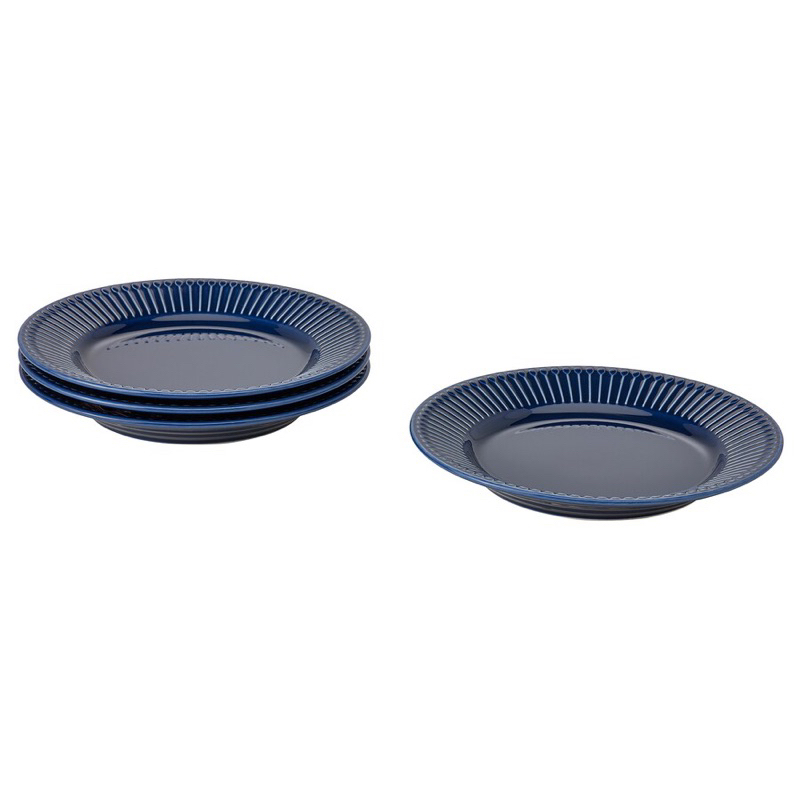 Bộ đĩa 4pcs 21cm STRIMMIG IKEA chính hãng