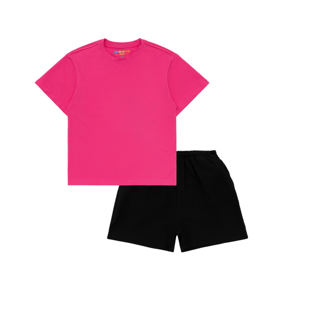 Bộ Quần áo thun cotton ngắn tay MÈO cho bé trai, bé gái mặc nhà mùa hè size đại trẻ em 2, 3, 5, 6, 8, 10 tuổi Mi Midori