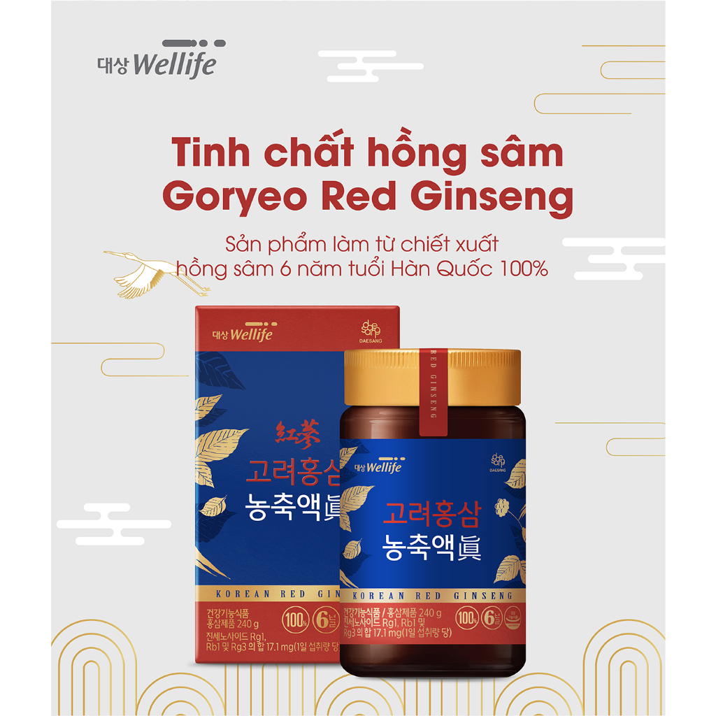 Hồng Sâm 6 Năm Tuổi Red Ginseng Concentrate "Real" Daesang Wellife  240G - K2V Shop