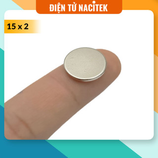 Nam châm đất hiếm tròn 15x2mm