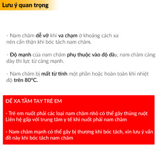 [NSHOP] Nam châm đất hiếm tròn 15x2mm