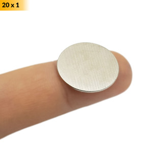 Nam châm đất hiếm tròn mỏng 20x1mm