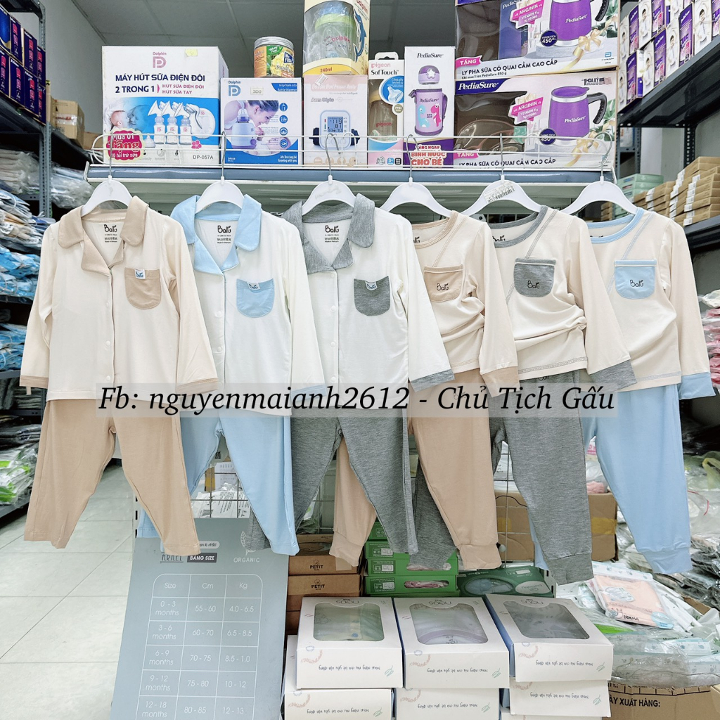 Bộ quần áo dài sợi tre Baru siêu mềm, siêu mịn