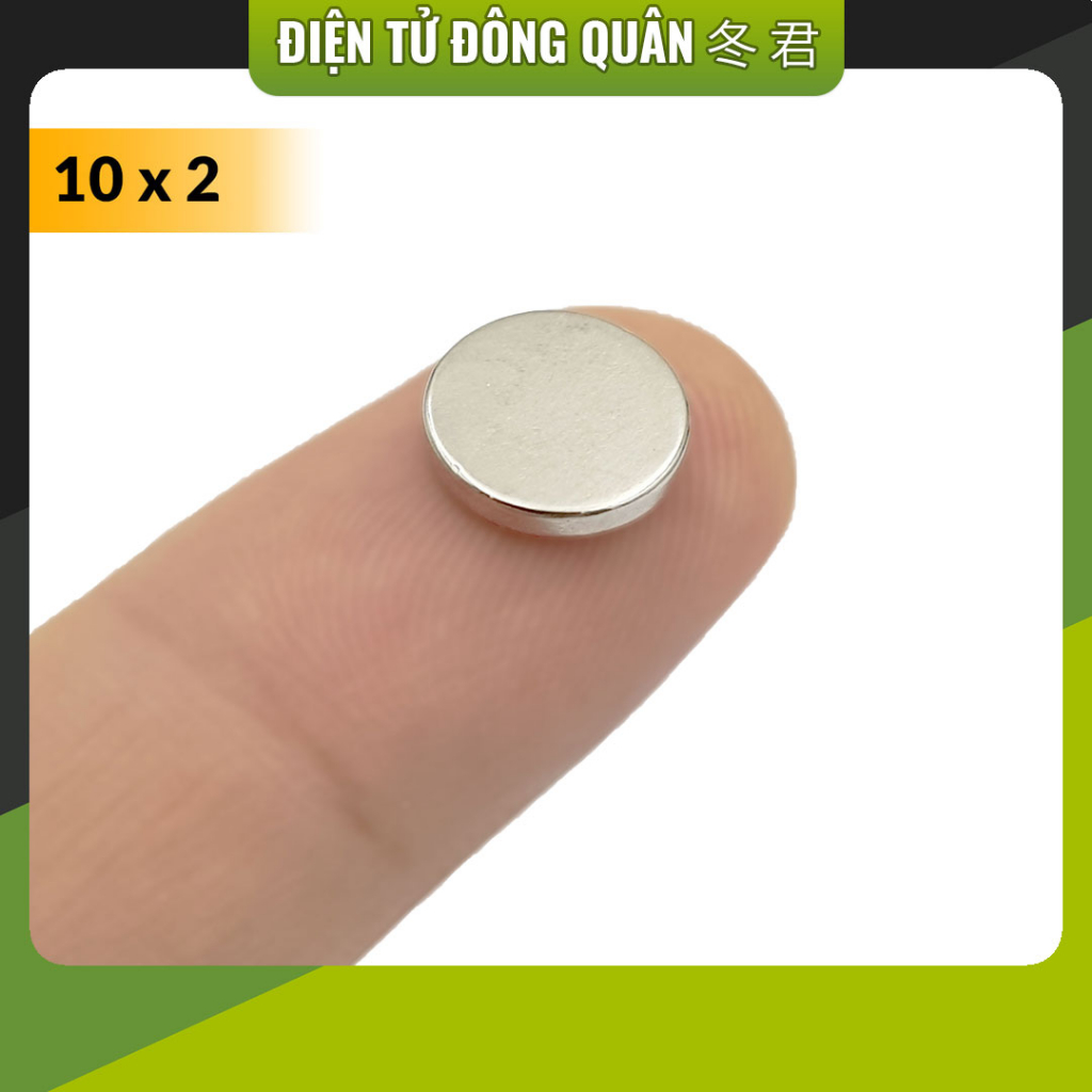 [HCM] Nam châm đất hiếm tròn 10x2mm