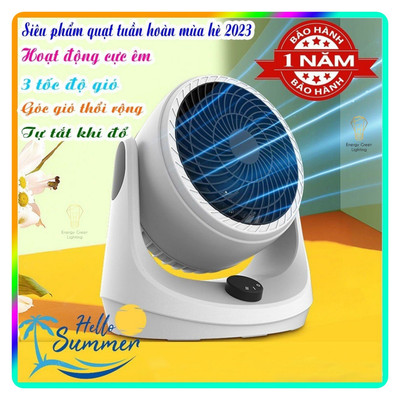 Quạt Tản Để Bàn Mini Cao Cấp Energy Green Lighting QB-F9 - Điều Hoà Tuần Hoàn Lưu Thông Khí - 3 Tốc Độ Gió - Xoay 280